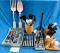 LOT OF KITCHEN FLATWARE, KNIVES AND UTENSILS