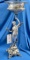 LARGE CHROMED ANGEL CENTERPIECE