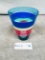 SIGNED ART GLASS BLOWN VASE