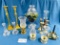 LOT OF CANDLE HOLDERS