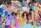 LARGE LOT OF BARBIE DOLLS WITH CLOTHES AND ACCESSORIES