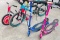 4PC KIDS RAZOR ELECTRIC SCOOTERS, BIKE AND 3 WHEEL