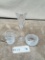 3PC WATERFORD CRYSTAL FLUTE, CREAMER AND SUGAR