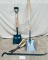 4PC YARD TOOLS AND LARGE CROW BAR