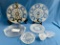 LOT OF CUT GLASS SERVING PIECES