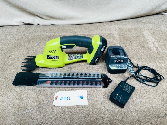 RYOBI P2900 SHEAR SHRUBBER WITH CHARGER