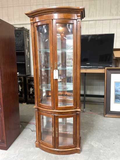 LIGHTED CURIO CABINET