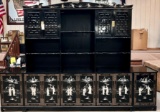 LARGE CUSTOM 3PC ENTERTAINMENT CENTER WITH SPEAKERS