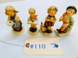 4PC HUMMEL FIGURINES SIGNED