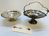 2PC STERLING SILVER MINT DISHES