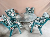 5PC PATIO TABLE WITH CHAIRS