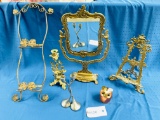LOT OF METAL DECOR, BRASS ITEMS