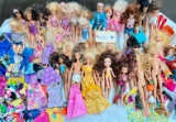 LARGE LOT OF BARBIE DOLLS WITH CLOTHES AND ACCESSORIES
