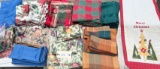 LOT OF TABLE LINENS, NAPKINS, AND TABLE RUNNERS
