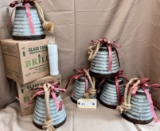 LOT OF NEW  METAL BELLS AND NEW CANDLES