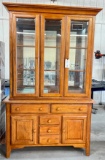 CHINA CABINET WITH GLASS SHELVES