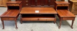 3PC VINTAGE PENNSYLVANIA HOUSE MAPLE COFFEE AND END TABLE SET