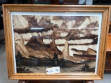 SIGNED WILLIAM VERDULT FRAMED PRINT 