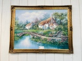 LARGE SIGNED JAFFEY OIL ON CANVAS
