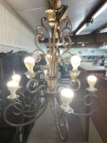 HANGING WROUGHT IRON CHANDELIER
