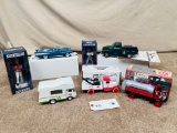 7PC DIE CAST CARS AND BOBBLE HEADS