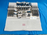 ONEIDA FLATWARE WITH KINCAID FLATWARE HOLDER