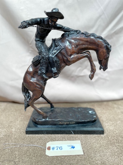 "WOOLY CHAPS" BRONZE BY FREDERIC REMINGTON