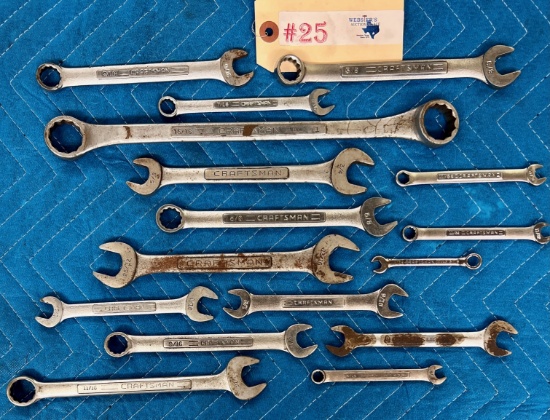 16PC CRAFTSMAN STANDARD WRENCHES