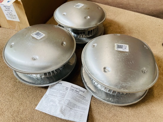 3PC ROUND GAS VENTS
