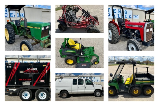 TRUCKS, TRACTORS, TRAILERS, MOWERS, CONTAINERS
