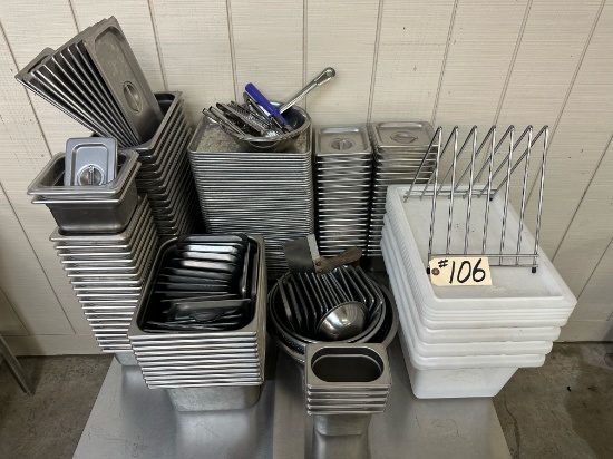 STAINLESS TRAYS AND INSERTS
