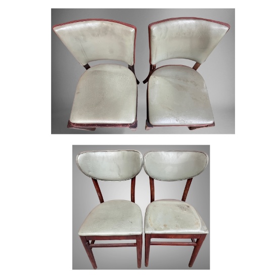 36 DINING CHAIRS - ROUND AND SQUARE BACK