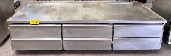 STAINLESS STEEL 6 DRAWER WARMING STATION
