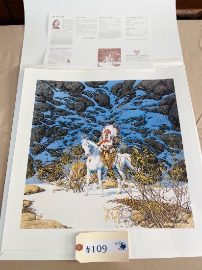 "EAGLE HEART" BY BEV DOLITTLE WITH COA