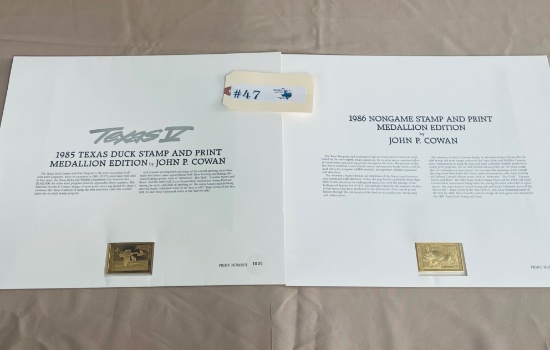 2 - SIGNED STAMP AND PRINT MEDALLION EDITIONS