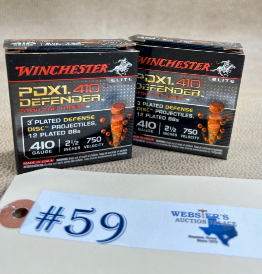 2 BOXES .410GA AMMO