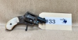 ANTIQUE BELGIUM ENGRAVED REVOLVER