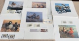 7 SIGNED AND NUMBERED WATERFOWL STAMPS AND PRINTS