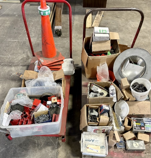 (2) UTILITY CARTS & CONTENTS