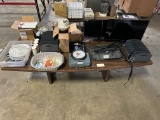 LOT OF OFFICE SUPPLIES - MONITOR, SCALE, ETC.