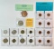 LOT OF SILVER MEXICO DOLLAR, COPPER MEDALLION, FOREIGN COINS AND COMMEMORATIVE MEDALLIONS