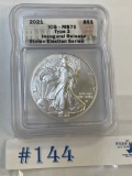2021 ICG MS-70 SILVER EAGLE INAUGURAL RELEASE STOLEN ELECTION SERIES