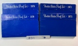 4PC 1970 AND 1971 PROOF SETS