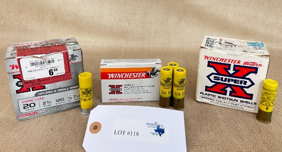 20 GAUGE VARIOUS SHOTGUN SHELLS 41 ROUNDS SHOT 8 SLUGS