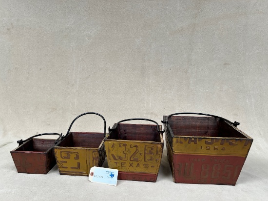 4PC GRADUATED METAL BASKETS