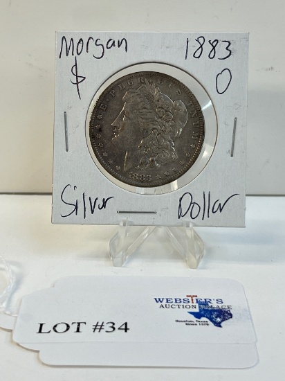 1883-O MORGAN SILVER DOLLAR