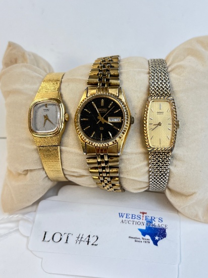 3PC SEIKO WATCHES