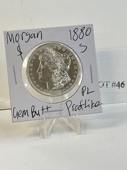 1880-S MORGAN SILVER DOLLAR PROOF LIKE