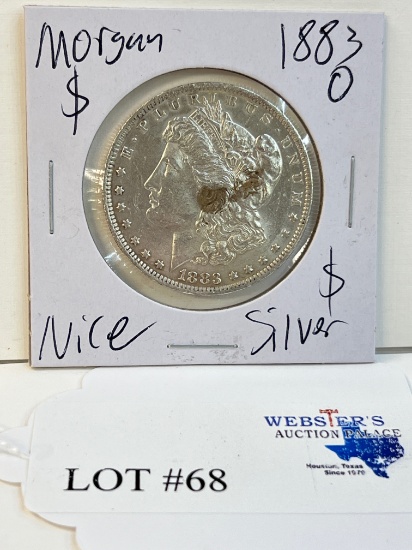 1883-O MORGAN SILVER DOLLAR