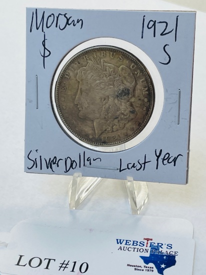 1921-S MORGAN SILVER DOLLAR